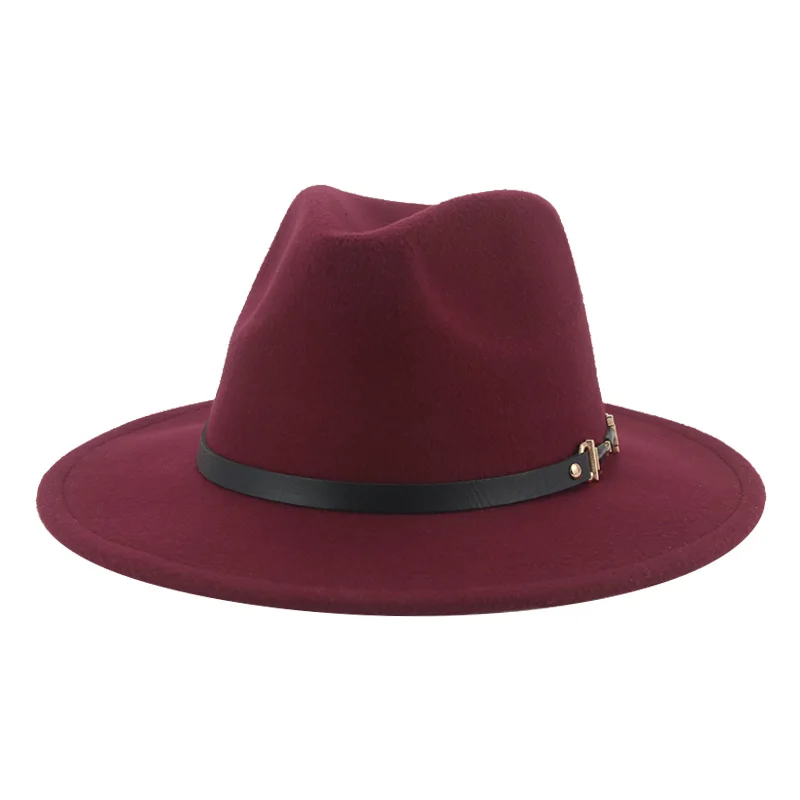 Hat Fedoras Winter Women Hats Felt Caps Men Accessories Solid Casual Dress Wedding Band Men Women Fedoras Chapeau Femme Bonnet best fedora hats Fedoras