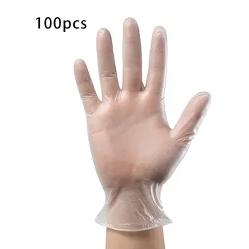 

Disposable Powdered Pvc Gloves Anti-Acid Disposable Vinyl Gloves Dentistry Beauty Household Gloves 100Pcs