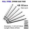 20pcs 10mm to 27mm Full Stainless Steel Spring Bar Release Spring pins Watch Band Strap Replacement Straight Pin D1.3 1.5 1.8mm ► Photo 1/6