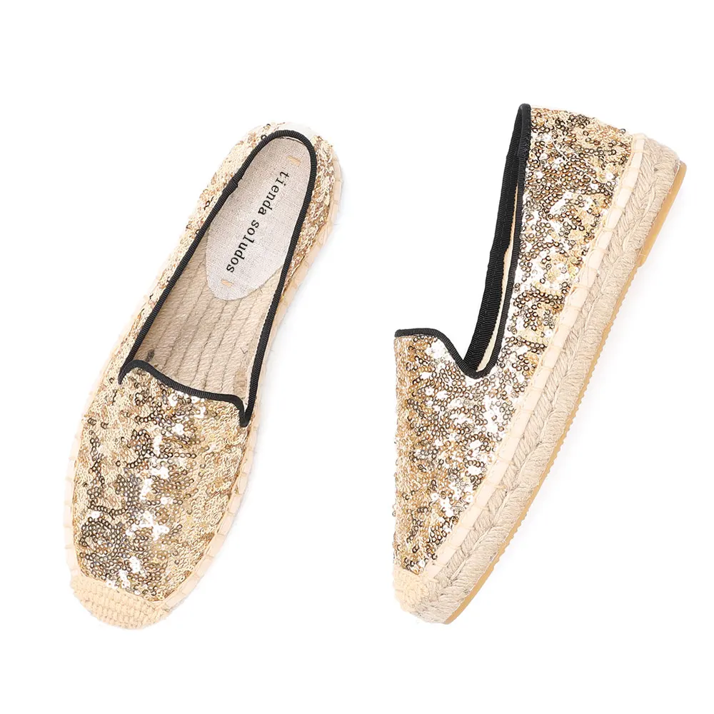 Womens Flats Shoes  Espadrilles Sapatos Fashion 2021 New Rushed Zapatillas Ballerina Slip On Lady Female Driving Footwear - 3