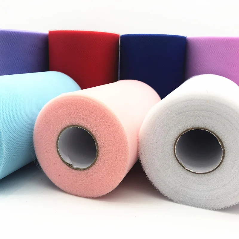 

Tulle Roll 100 Yards 15cm Organza Fabric Wedding Decor White TUTU Baby Shower Tulle Decoration Roll Party and Events Engagement