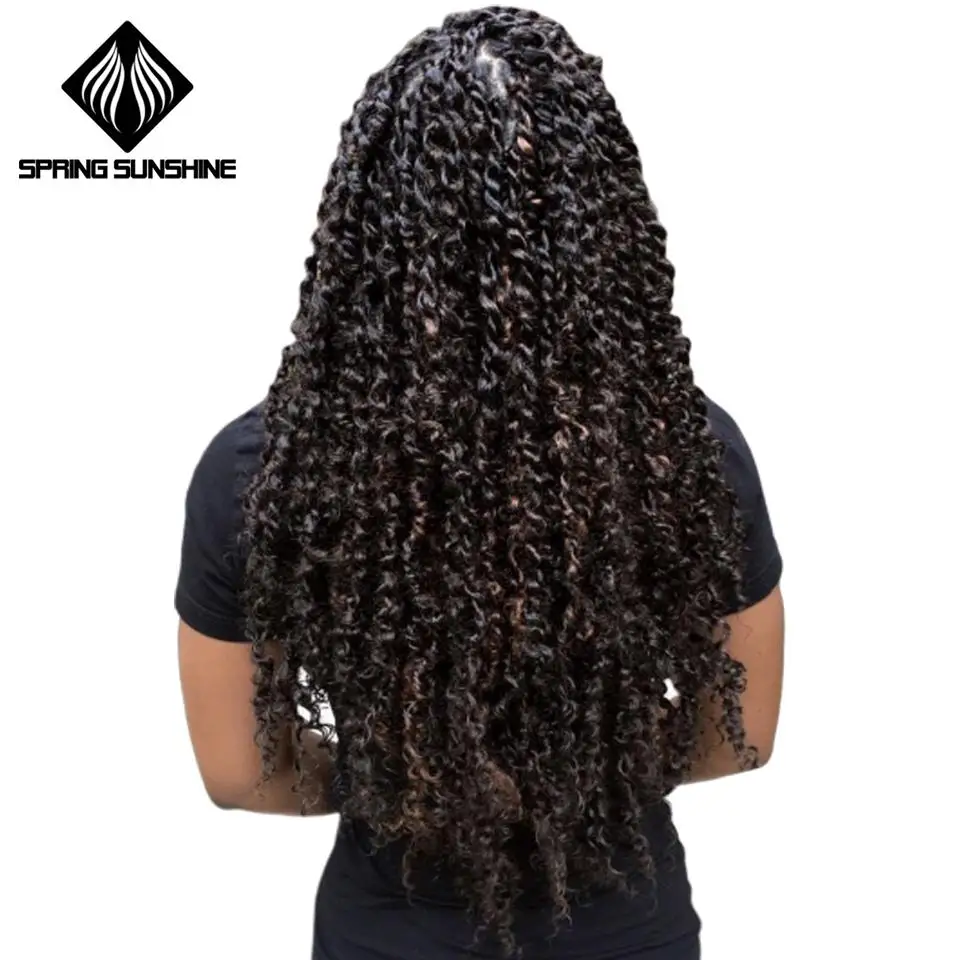 

18inch Long Passion Twist Hair Synthetic Pre Passion Twisted Braiding Hair Spring Kinky Twist Hair Crochet Braid Hair Extension