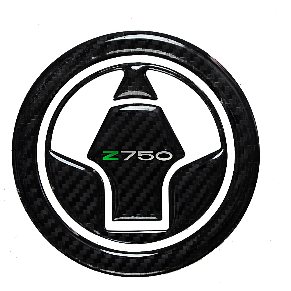 

3D Carbon-look Motorcycle Gas Oil Fuel Cap Cover Decal Carbon Fiber Sticker Protect for Kawasaki Z750 2007-2012 Z750R 2011-2012