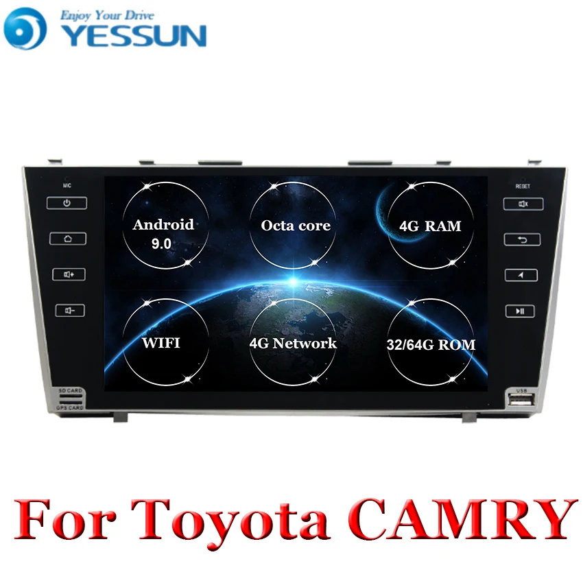 Android 9 Автомобильный мультимедийный плеер 2 din Восьмиядерный автомобильный