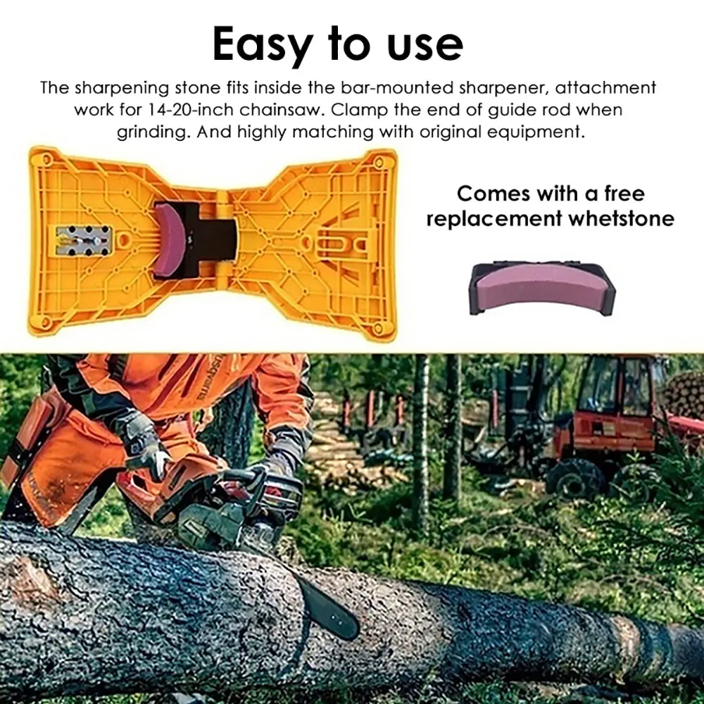 Точилка для цепной пилы деревообработки точилка зубьев шлифовальный камень 1/3/6