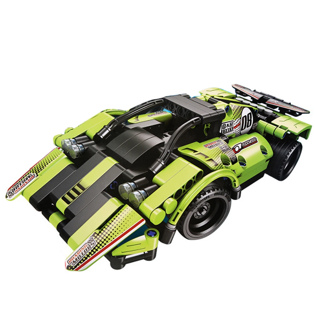 

NFSTRIKE 335Pcs 2-In-1 Transformable Model DIY Building Block Electric RC Car Vehicle Construction Model Assembly Models Toy