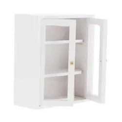 12e maison de poupée Miniature en bois, élégante armoire à 3 couches, organisateur d'armoire, meubles, ensemble d'accessoires de chambre à coucher, ornement de scène de vie 