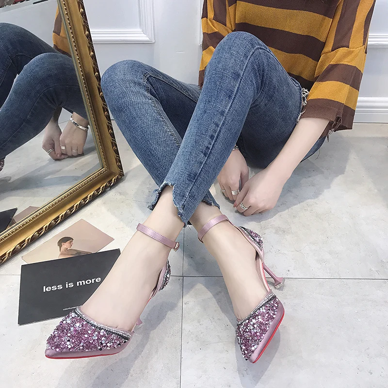 Женские туфли-лодочки на высоком каблуке розовые золотые белые серебристые |