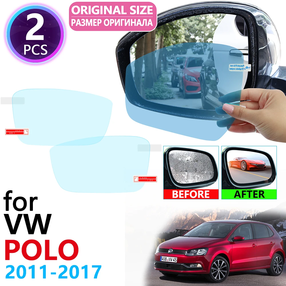 Для Volkswagen VW POLO 6R 6C 2009 ~ 2017 5 MK5 полное покрытие зеркало заднего вида непромокаемая