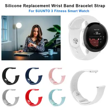 

20 Mm Sport Silicone Replacement Wristband Watch Band Bracelet Strap For SUUNTO 3 Fitness Smart Watch Wristbands