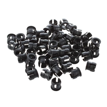 

50 5mm Black Plastic LED Holder Case Clip Display Panel