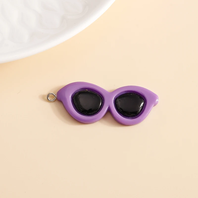 Leslie Harz Cartoon Coole Sonnenbrille Charms für Schmuckherstellung Ohrringe Anhänger Halsketten Armbänder Zubehör DIY Geschenke – Detail 9