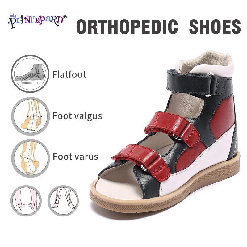 Princepard zapatos ortopédicos para niños niñas, calzado ortopédico rojo y azul, Sandalias planas|girls shoes|orthopedic girls shoesorthopedic shoes for girls - AliExpress