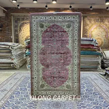 Yilong 3,1 'x5. 2 'Восточный ковер ручной работы шелковый ковер для гостиной ручной работы персидские ковры(YXR348B