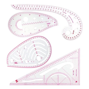 

Sewing Tools 4 Pcs Sew French Curve Metric Shaped Ruler Measure for Sewing Dressmaking Pattern Design DIY Clothing Bendable Draw