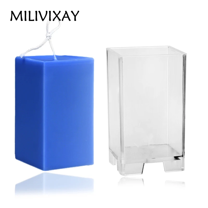 MILIVIXAY 1 шт. кубовидные пластиковые формы для свечей изготовления сделай сам форма