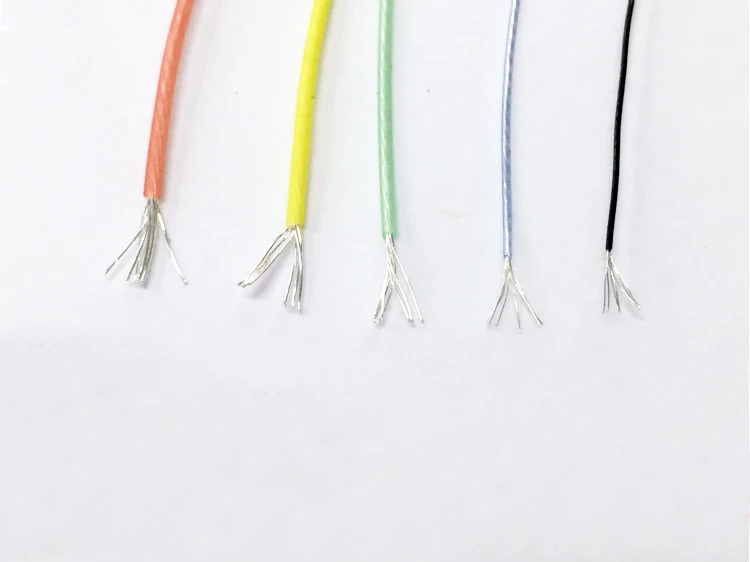 

ultra thin Silver plated cable teflon wire OD 0.4/0.5/0.7/0.8/0.9MM signal cable DIY high temperature wire Headphone cable etc