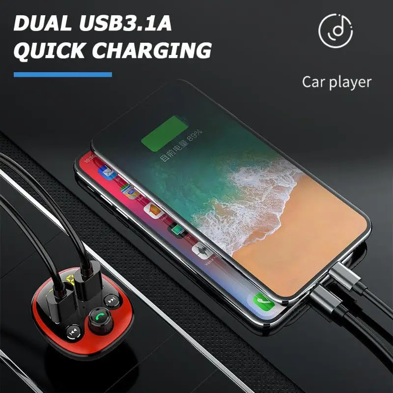 BT21 беспроводной Bluetooth fm-передатчик Handsfree автомобильный комплект MP3 плеер USB зарядное устройство Поддержка папки переключение функция воспроизведения