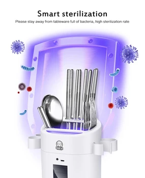 

Intelligent Automatic Chopsticks Disinfection Machine Creative Wall-mounted Disinfection Chopsticks Storage Rack Kitchen Rack