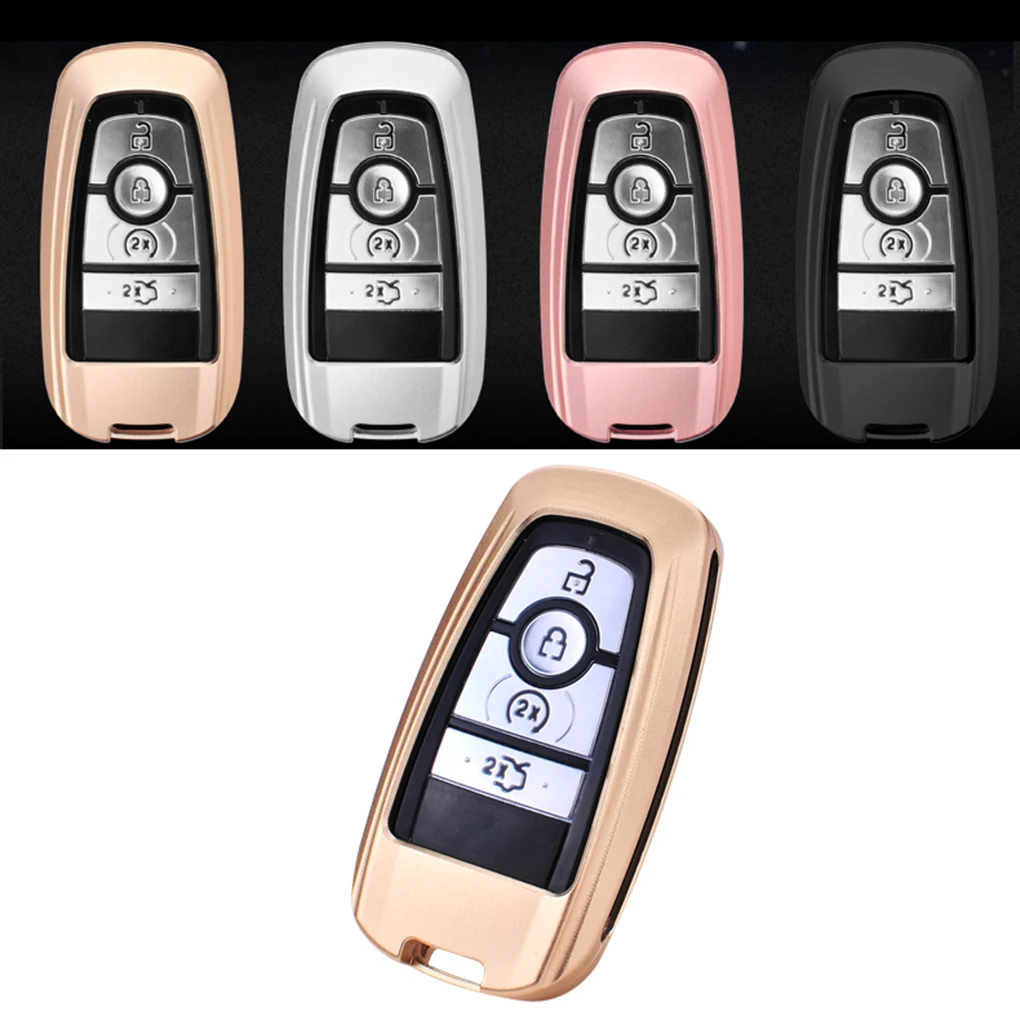 Aluminum Alloy Car Key Case Bag Case Cover Shell Protector for Ford MONDEO