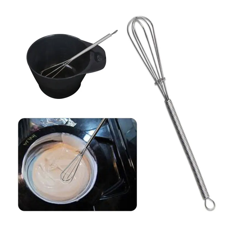 1pcs Stainless Steel Salon Hair Color Dye Mixer Blender Barber Cream