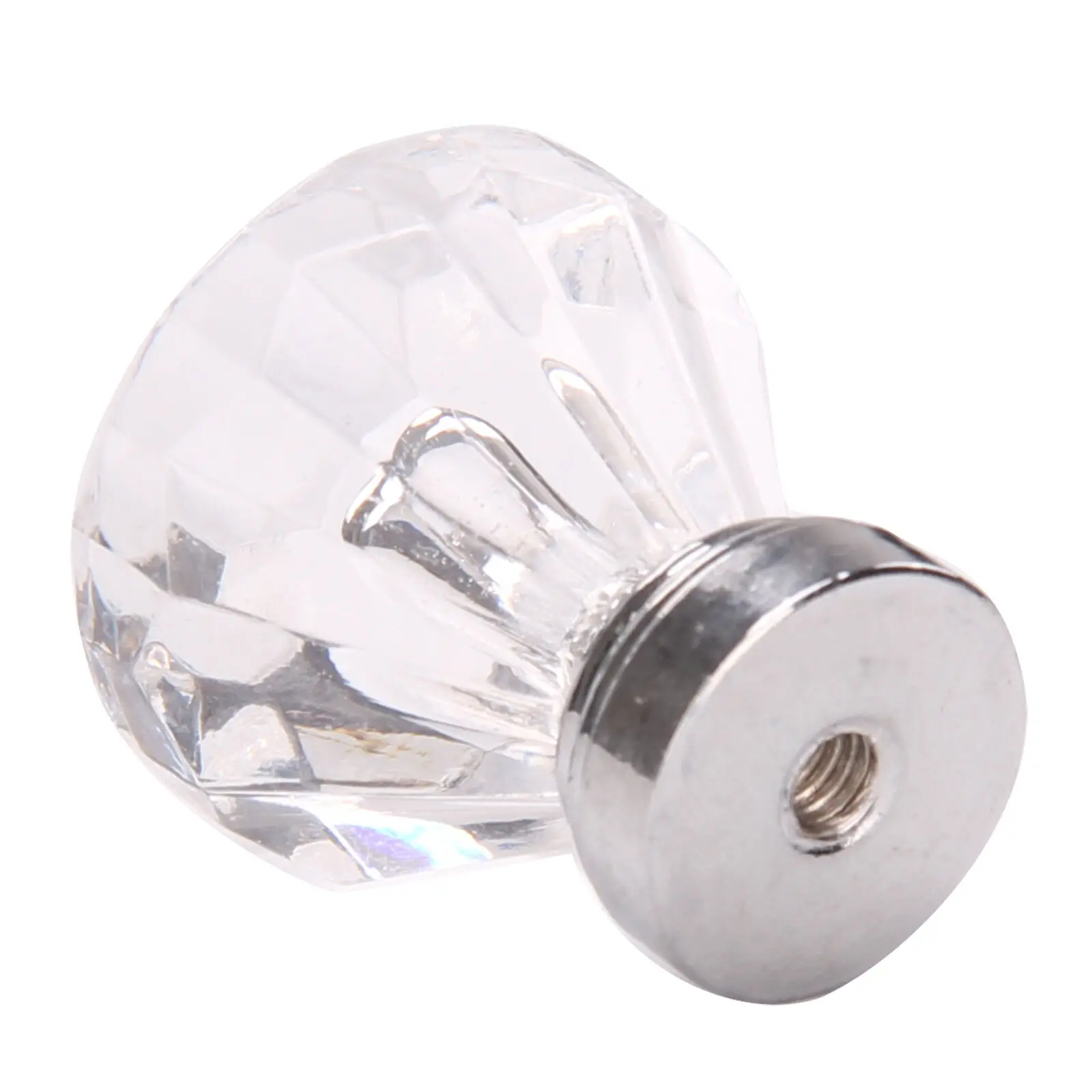 Творческий 25/30 мм Алмазный Форма дизайн с украшением в виде кристаллов стеклянные ручки шкафа ящика Кухня шкаф дверный шкаф ручки оборудования
