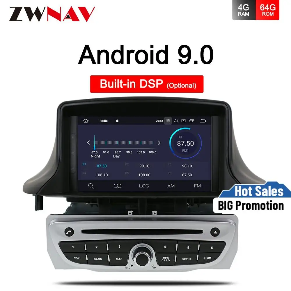 Автомобильный радиоприемник IPS DSP 2 + 16 Android 9 0 DVD-плеер мультимедийная