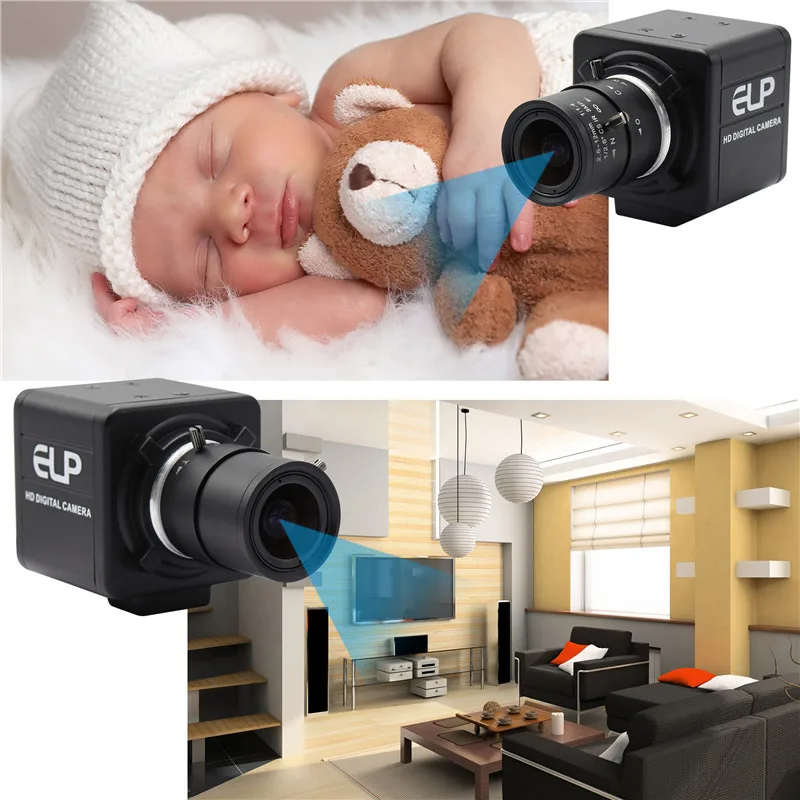 ELP USB камера MI5100 Aptina сенсор CCTV устройство безопасности видения usb камера 5-50 мм 2,8-12 мм