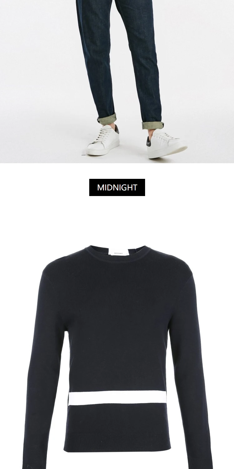 JackJones зимний мужской хлопковый контрастный полосатый свитер Топ Повседневная мужская одежда 218424506