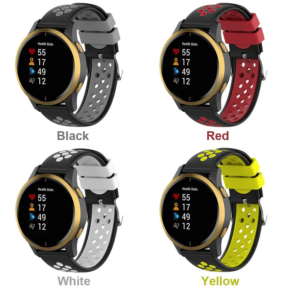 Сменный ремешок для Garmin Venu 20 мм мягкий дышащий силиконовый спортивный часов