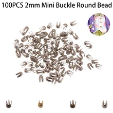 100 Pcs/Pack 2mm Mini Buckle Round Bead Claw Hammer Super Small Metal Buckles for DIY Doll Clothes Doll Accessories-in Dolls Accessories from Toys & Hobbies on AliExpress 