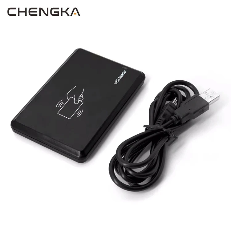 Настольный hf/lf rfid считыватель с USB интерфейсом поддержка чтения ID или IC карты в то же время для контроля доступа