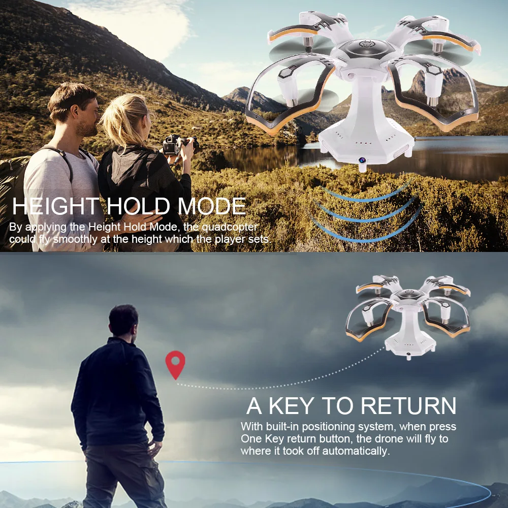 CG030 Foldable 0.3MP Camera Drone Wifi FPV 6-Axis Gyro Altitude Hold Headless RC Quadcopter Mini Drone APP Control RC Dron (6)