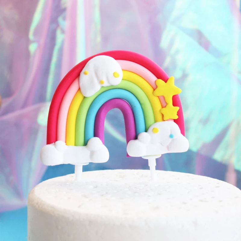 Из мультфильма «Холодное сердце», 1 шт., для мальчиков и девочек с рисунком украшение для именинного торта большой Rainbow форма для кекса с флагами для украшения детского душа детская вечеринка на день рождения поставки