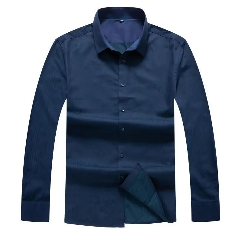 10XL 8XL 6XL Мужская Повседневная рубашка с длинными рукавами и принтом приталенная