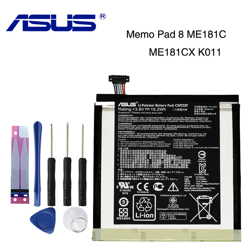 

Original ASUS C11P1329 Battery For ASUS MeMo Pad 8 ME181C ME181CX 3948mAh
