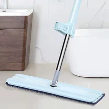 Microfiber Floor Mops Cleaning Dust Wet Flat Mops Adjustable Extended Handle Widen Aluminium 3 Washable Reusable Microfiber Pads