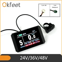 Okfeet kt lcd8h ebike display lcd de bicicleta elétrica lcd8h usb kt lcd3 display KT-LCD para bicicleta elétrica lcd