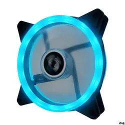 Ventilateur de refroidissement pour boîtier RGB, 120mm, 4 broches, coloré, bleu, rouge, blanc, roulement fluide, LED, ordinateur, livraison directe 
