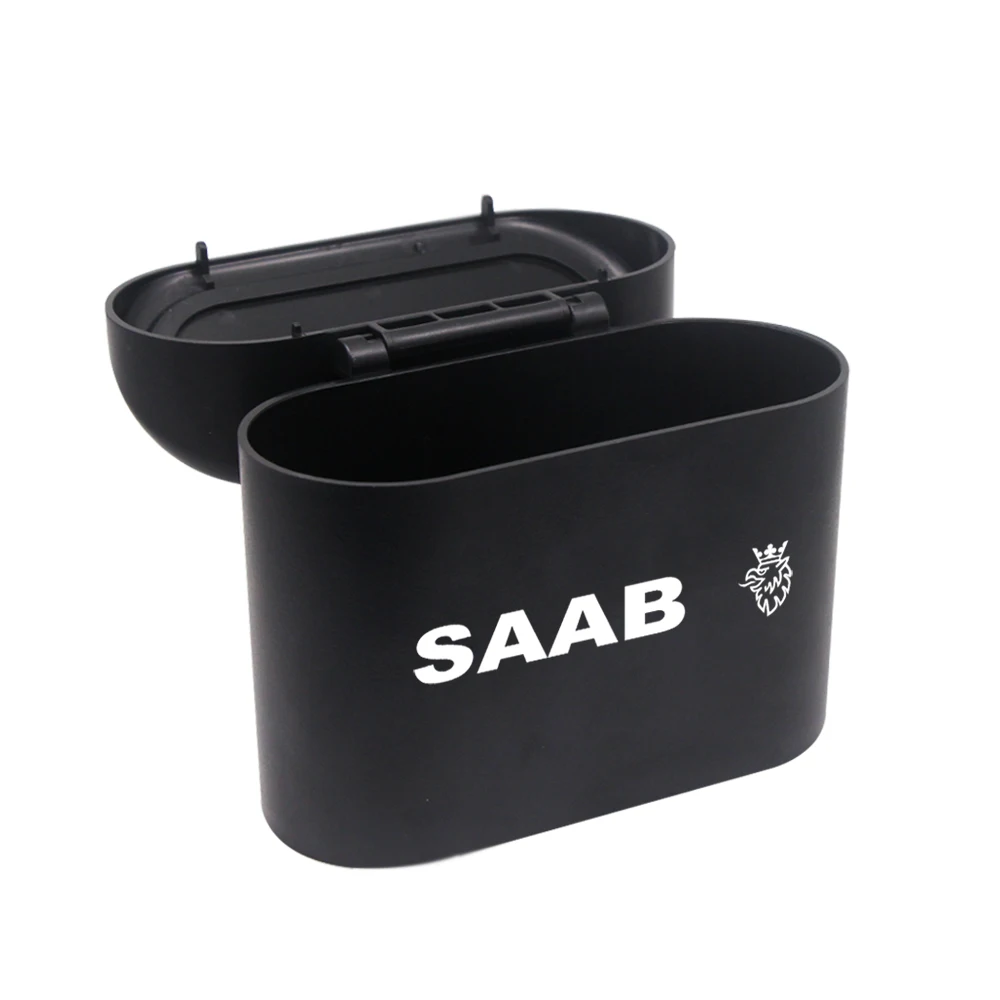 

Car Trash Can Garbage Bin Universal Car Portable Interior Organizer Storage Box Rubbish Garbage Holder For SAAB 9-3 93 9-5 9 3