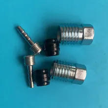 

2sets Bicycle Hydraulic BARB Screws Oil Needles Olives Steel Black Kit Compression Insert Olive Screws