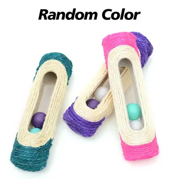 

Three Ring Balls For Long Drum Neutral Sisal + Plastic Cat Scratch Roller Funny Cat Pet Toys Supplies 1 Piece