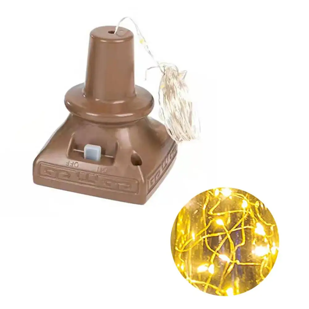 

2019 Newest High Quality Solar String Light Wine Bottle LED Cork Shaped Light Waterproof Light For Outdoors Christmas Decoration