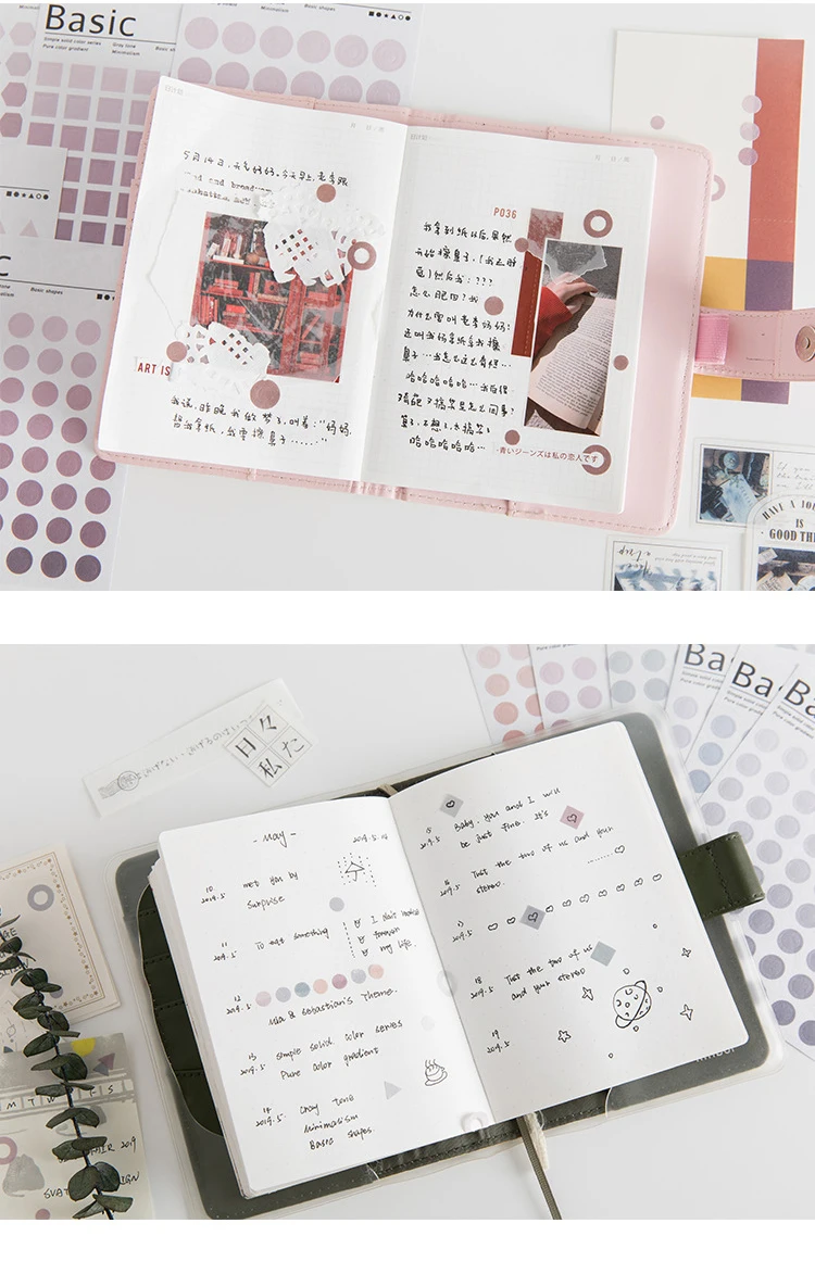 6 шт./упак. многоцелевой базовый маркер stickerr для детей DIY дневник в стиле Скрапбукинг фото Ablums