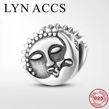 

Mythological story 925 Sterling Silver Sun god Pattern Charm Beads fit Original LYNACCS Bracelets Bangels Fine Jewelry Making