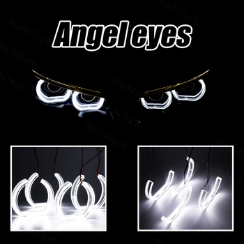 

White DTM U Shape Light DRL LED Angel Eyes kit Halo ring for Crystal Angel eyes
