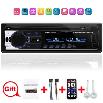 

Car Radio 1 Din 12V Bluetooth V2.0 Car Audio Stereo In-dash FM Aux Input Receiver SD USB MP3 MMC WMA Car Player Autoradio