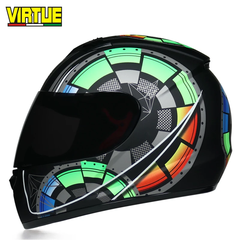 Мотоциклетный шлем для мужчин, шлем для мотоциклистов, абс материал, мотоциклетный шлем для мотокросса, мотоциклетный шлем Casco Moto - Цвет: b6