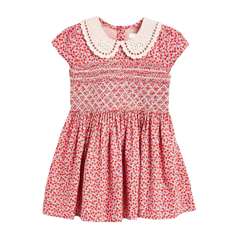 Little maven Dress for New Year 2022 Summer Vestidos for Girls Children’s Clothes Cotton Solid Color Pretty and Elegant Dress dresses prom dresses Dresses