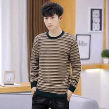 ^#Cheap Long sleeve Sweater Color Spinning Stripe Striped Thin Section O-Neck Knitting Pullover Bottoming Men Knitting Sweater ^#Cheap Long sleeve Sweater Color Spinning Stripe Striped Thin Section O-Neck Knitting Pullover Bottoming Men Knitting Sweater